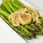 Asparagus on a foil grill Asparagus on a foil grill