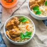 Grenadian nutmeg cinnamon chicken Grenadian nutmeg cinnamon chicken in a bowl
