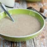 Porridge with spoon