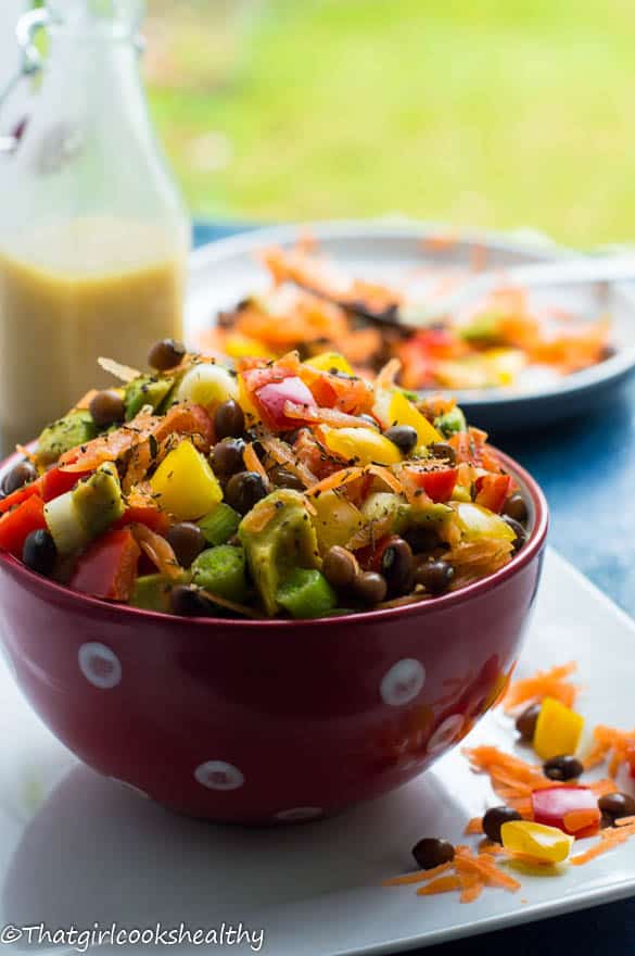 Pigeon pea salad (legume salad) - That Girl Cooks Healthy