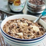 Almond butter chocolate oatmeal Almond butter chocolate oatmeal