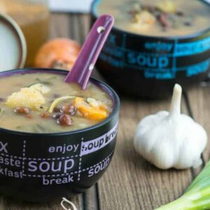 two bowl of soup