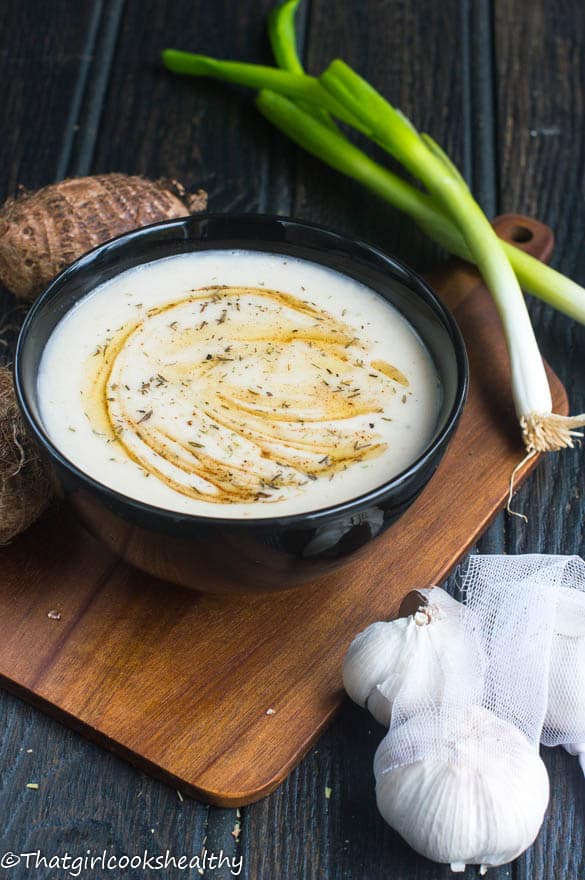 Crema de Malanga (Taro Soup)(Vegan) - That Girl Cooks Healthy