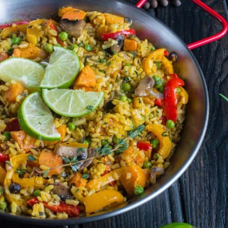 vegan paella (Caribbean paella)