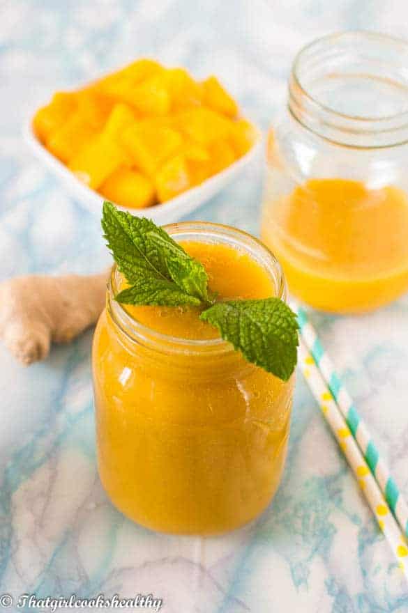 Simple mango drink recipe - That Girl Cooks Healthy