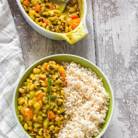 Black eyed peas curry