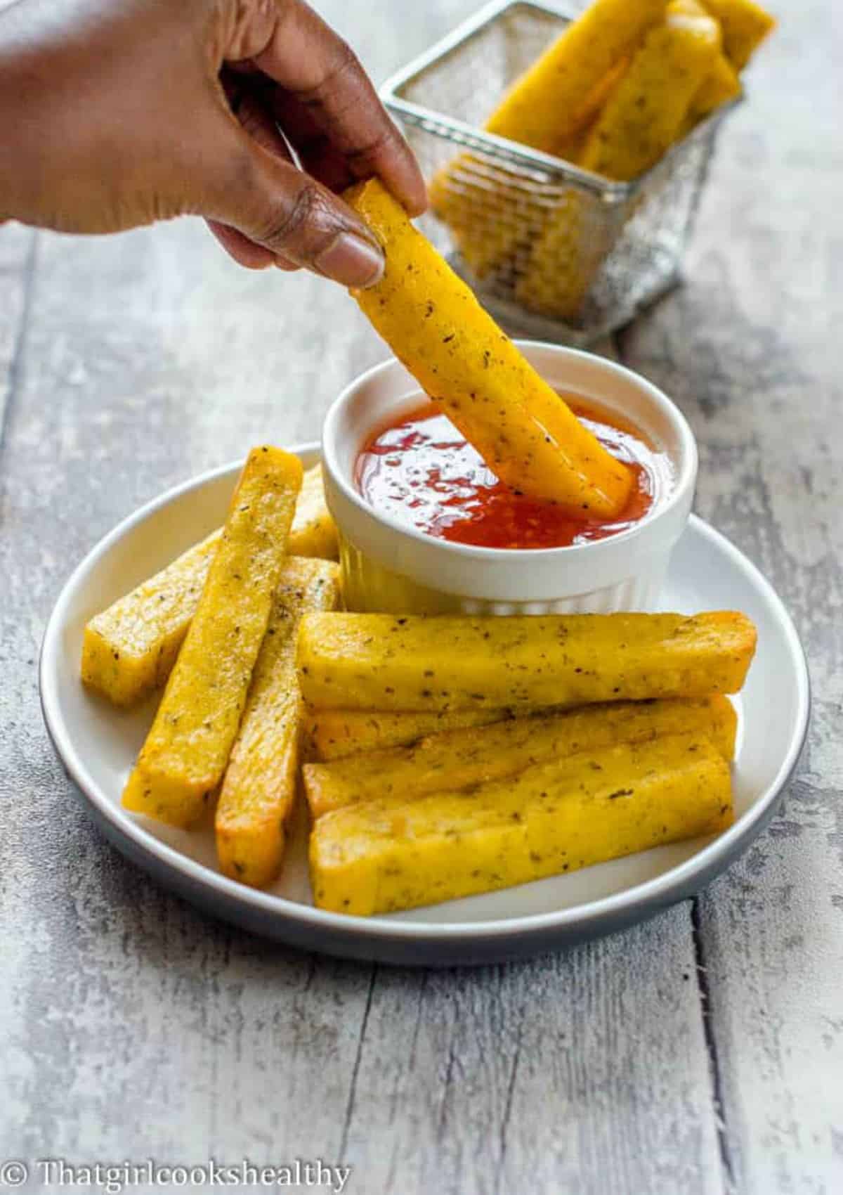 Funchi Fries Dutch Caribbean Vegan Gluten Free That Girl Cooks Funchi Fries Dutch Caribbean Vegan Gluten Free That Girl Cooks