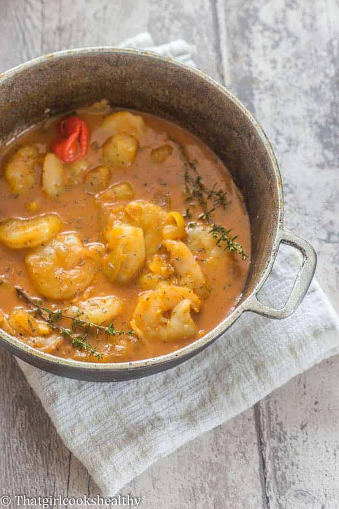 Jamaican Curry Shrimp - That Girl Cooks Healthy