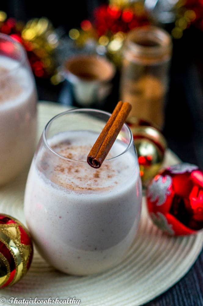 Coquito drink (vegan/alcohol free) - That Girl Cooks Healthy