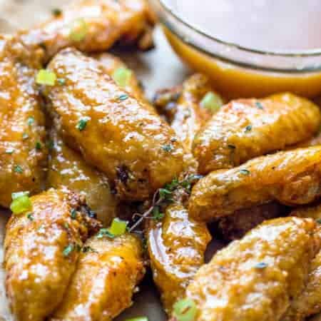 Air fryer chicken wings Air fryer chicken wings close up shot