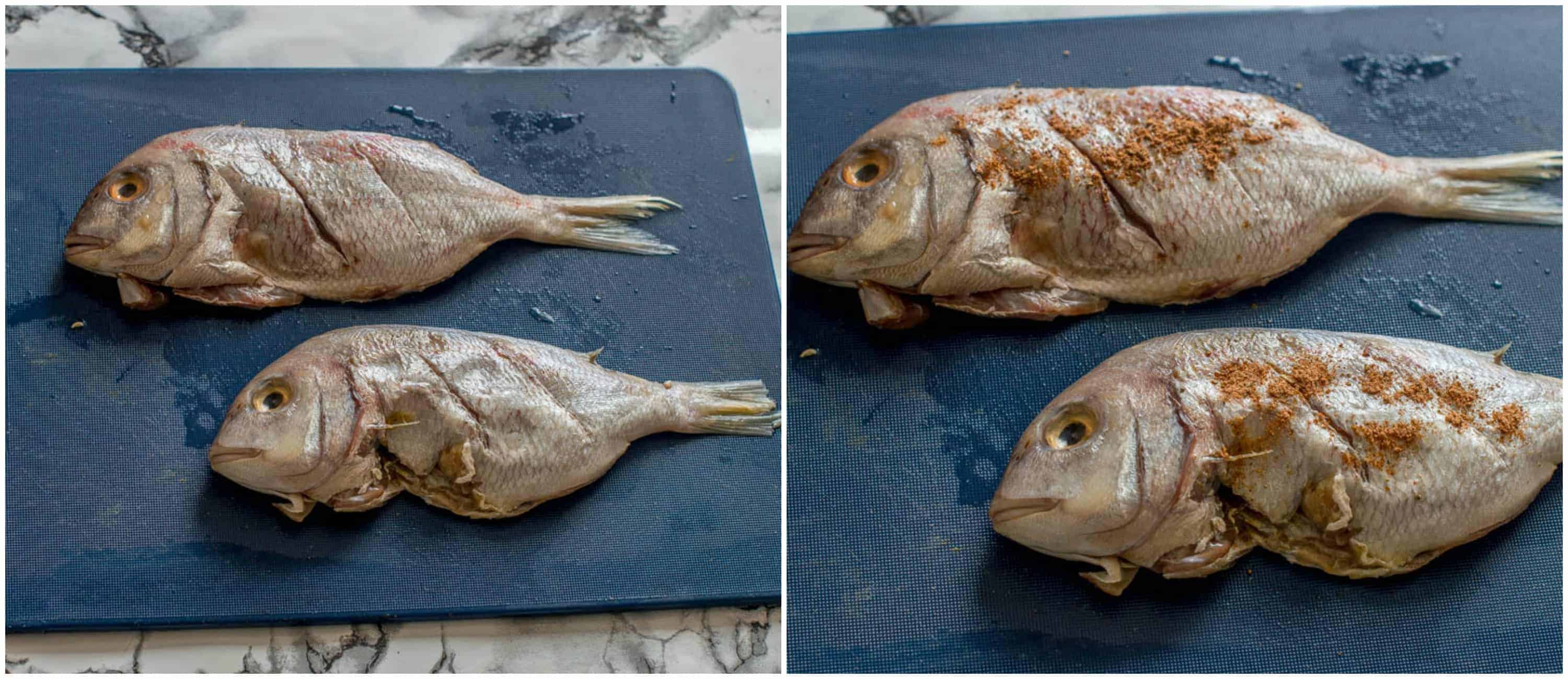 Escovitch fish steps 1-2