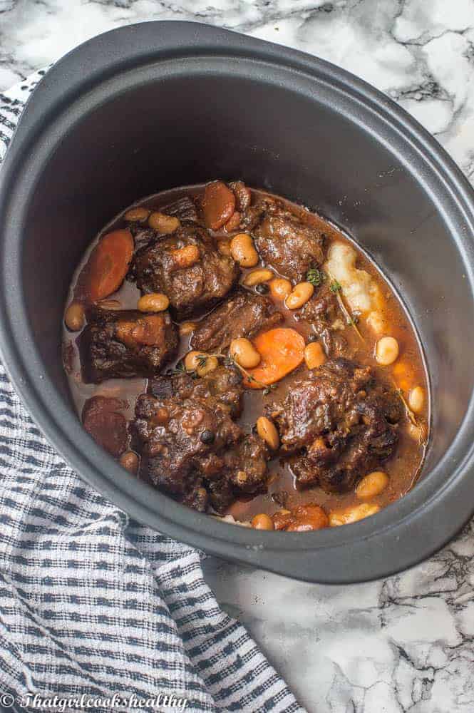 Jamaican oxtail stew (with butter beans) - That Girl Cooks Healthy