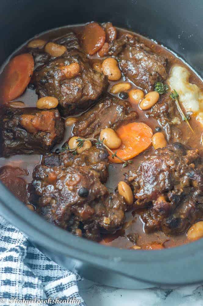 Jamaican oxtail stew (with butter beans) - That Girl Cooks Healthy