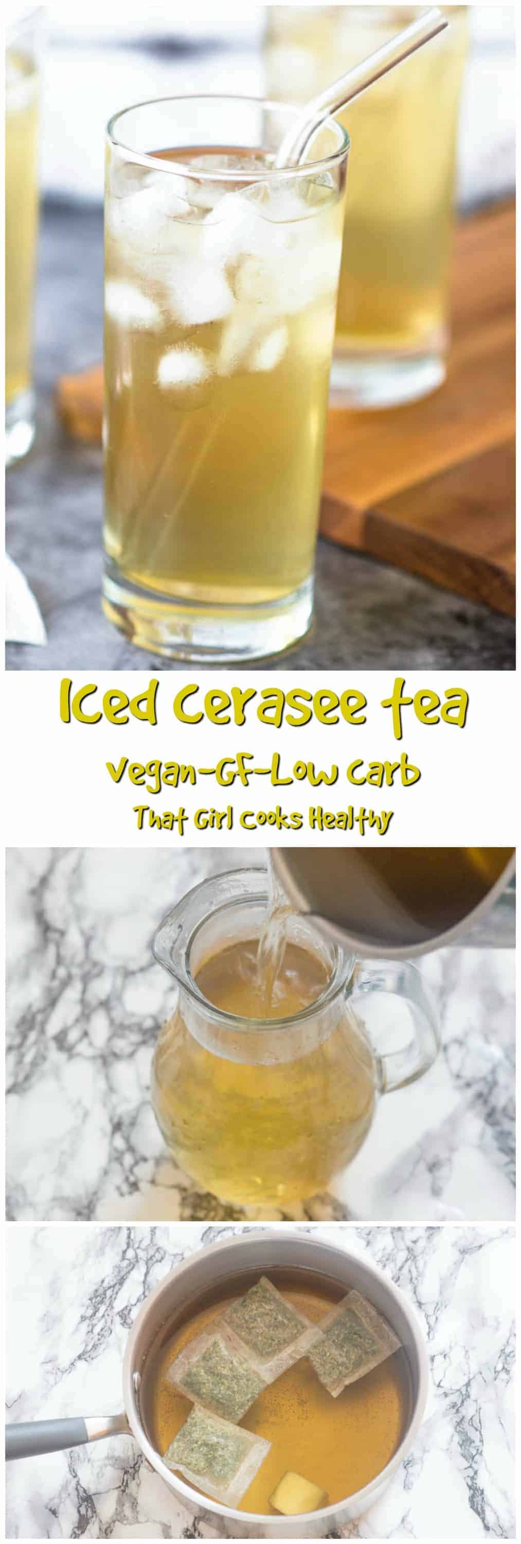 Jamaican Iced cerasee tea - a tonic drink with an abundance of health benefits