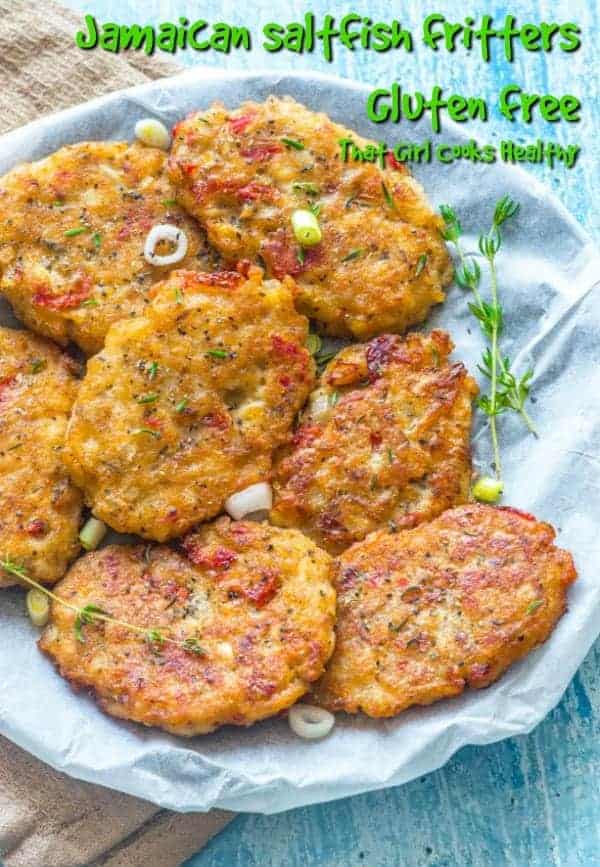 This Jamaican saltfish recipe is made using gluten free flour, generously seasoned and lightly fried for a golden crisp coating with a soft chewy interior.