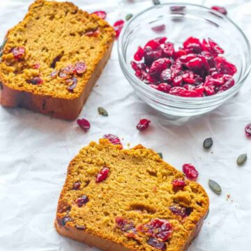 bread with cranberry pieces