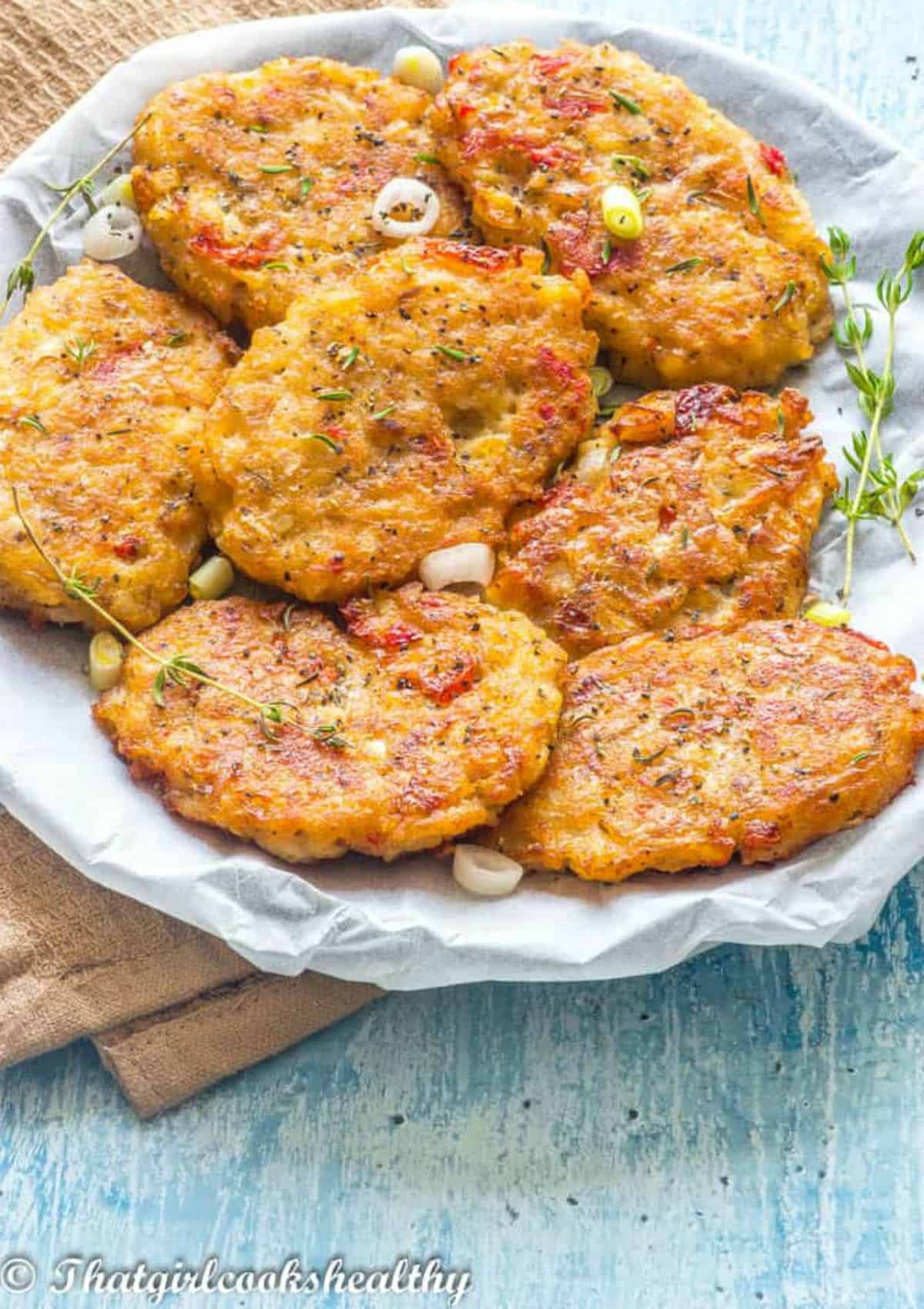 fritters on a plate