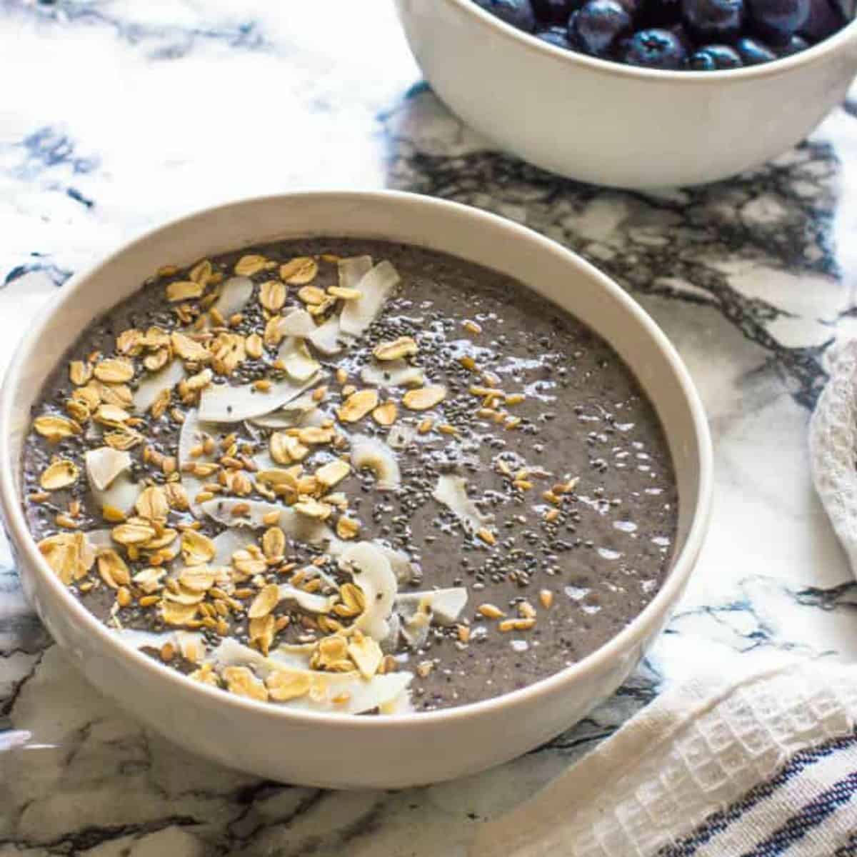 smoothie in a white bowl