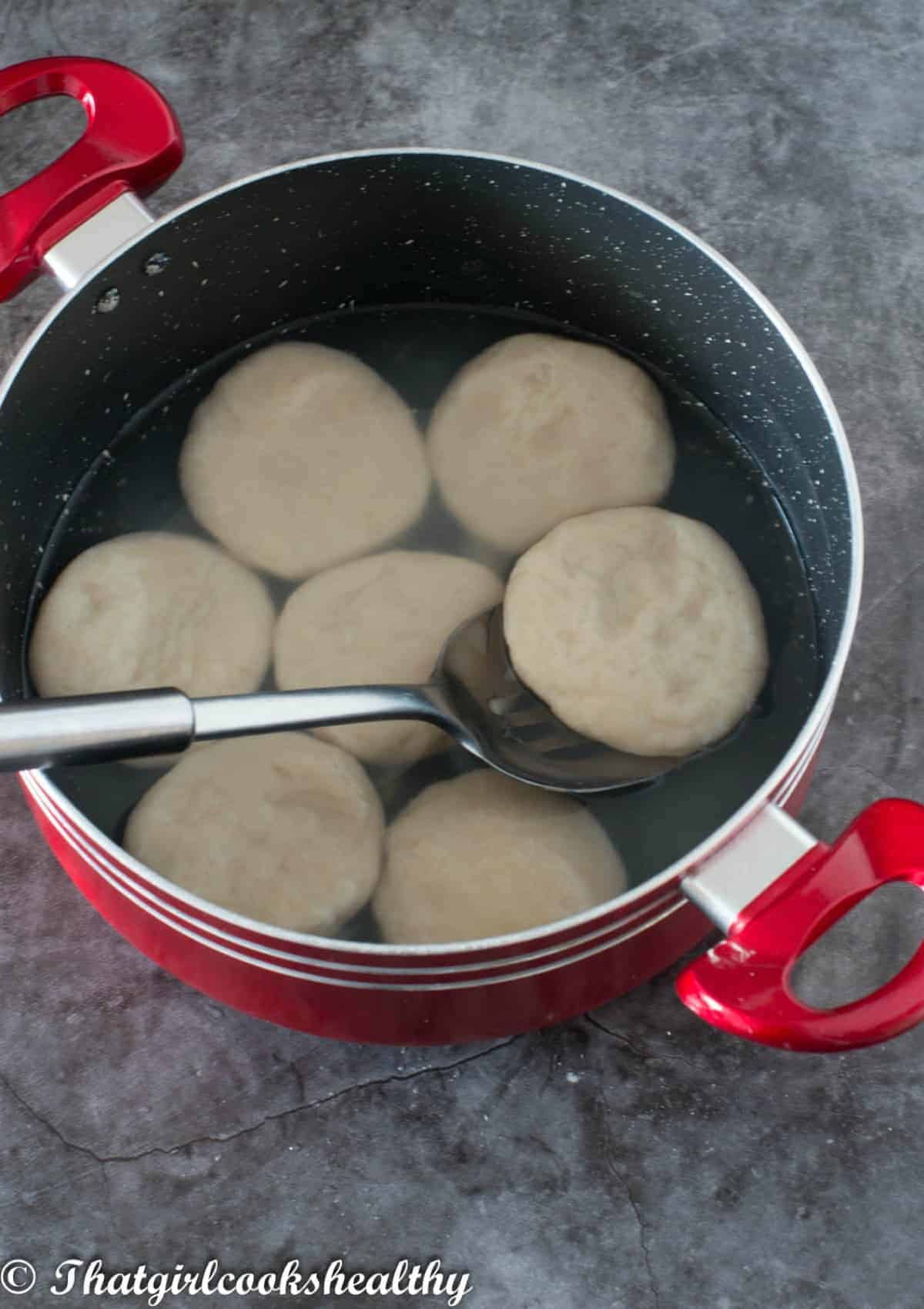 dumplings in a pot