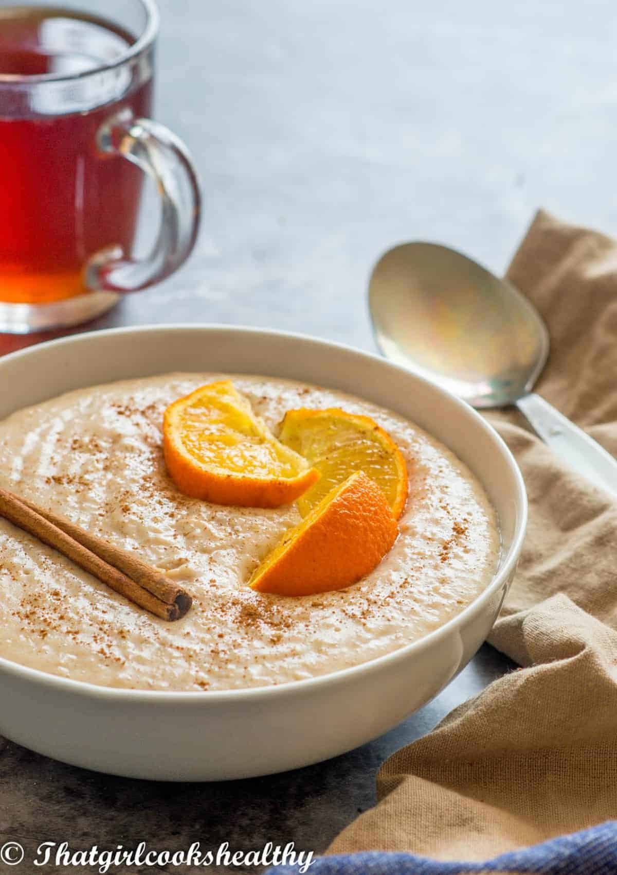 Jamaican Oats Porridge (Vegan, GF) - That Girl Cooks Healthy