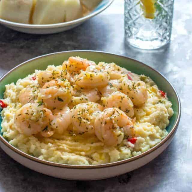 Pan Fried Garlic Butter Shrimp - That Girl Cooks Healthy