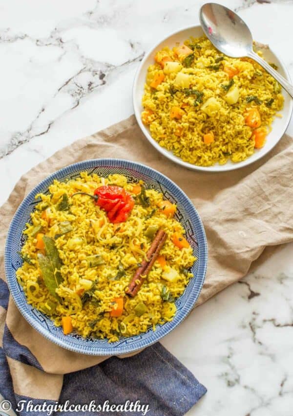 Tumeric Vegetable Rice Vegan Turmeric Rice - That Girl Cooks Healthy