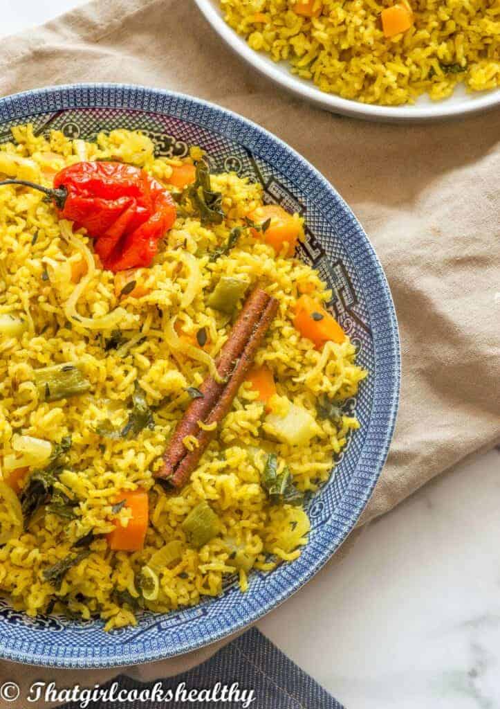 Tumeric Vegetable Rice Vegan Turmeric Rice - That Girl Cooks Healthy