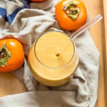 smoothie with 2 persimmons