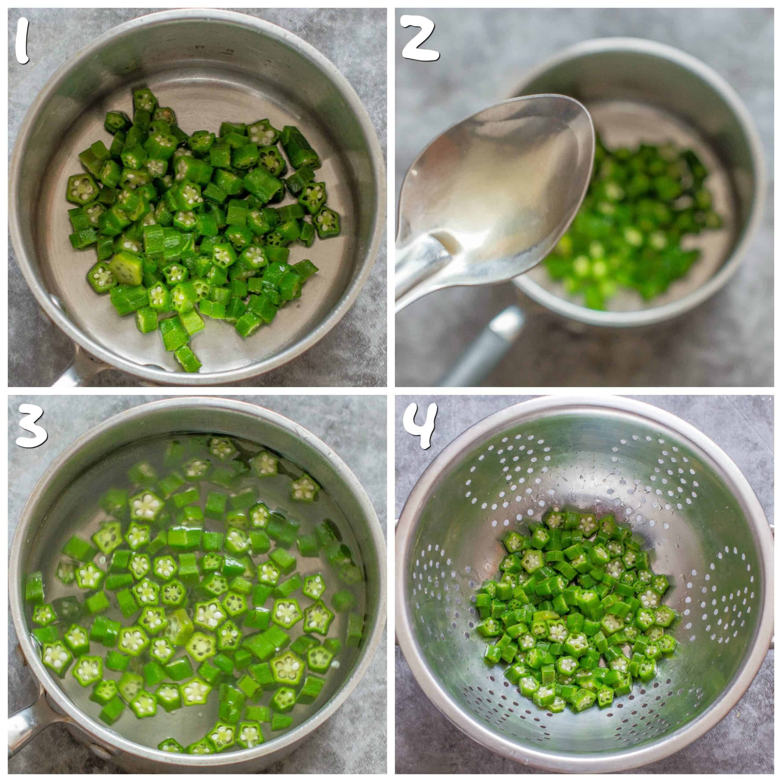 how to get rid of the slime from okra