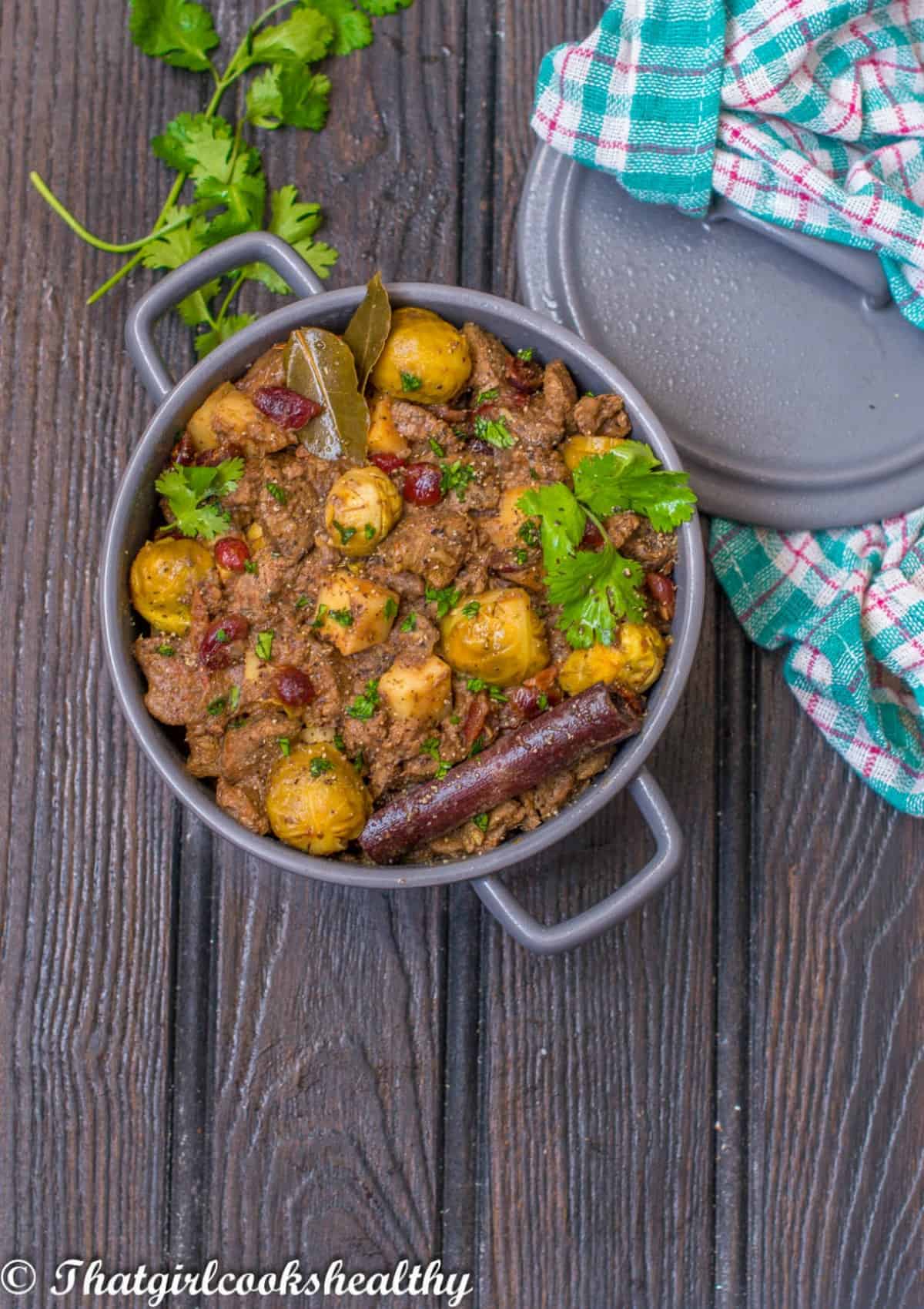 Slow Cooker Lamb Stew (Gluten free, Low Carb) - That Girl Cooks Healthy