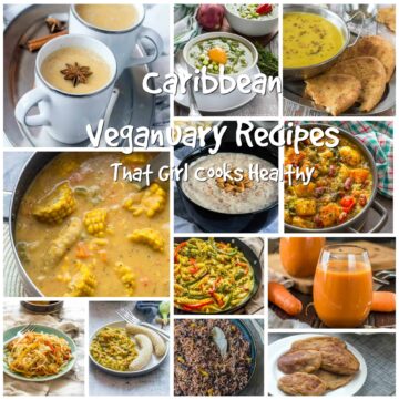 Caribbean recipe collage
