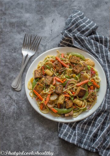 Marinated Tofu Stir Fry (Vegan, GF) - That Girl Cooks Healthy