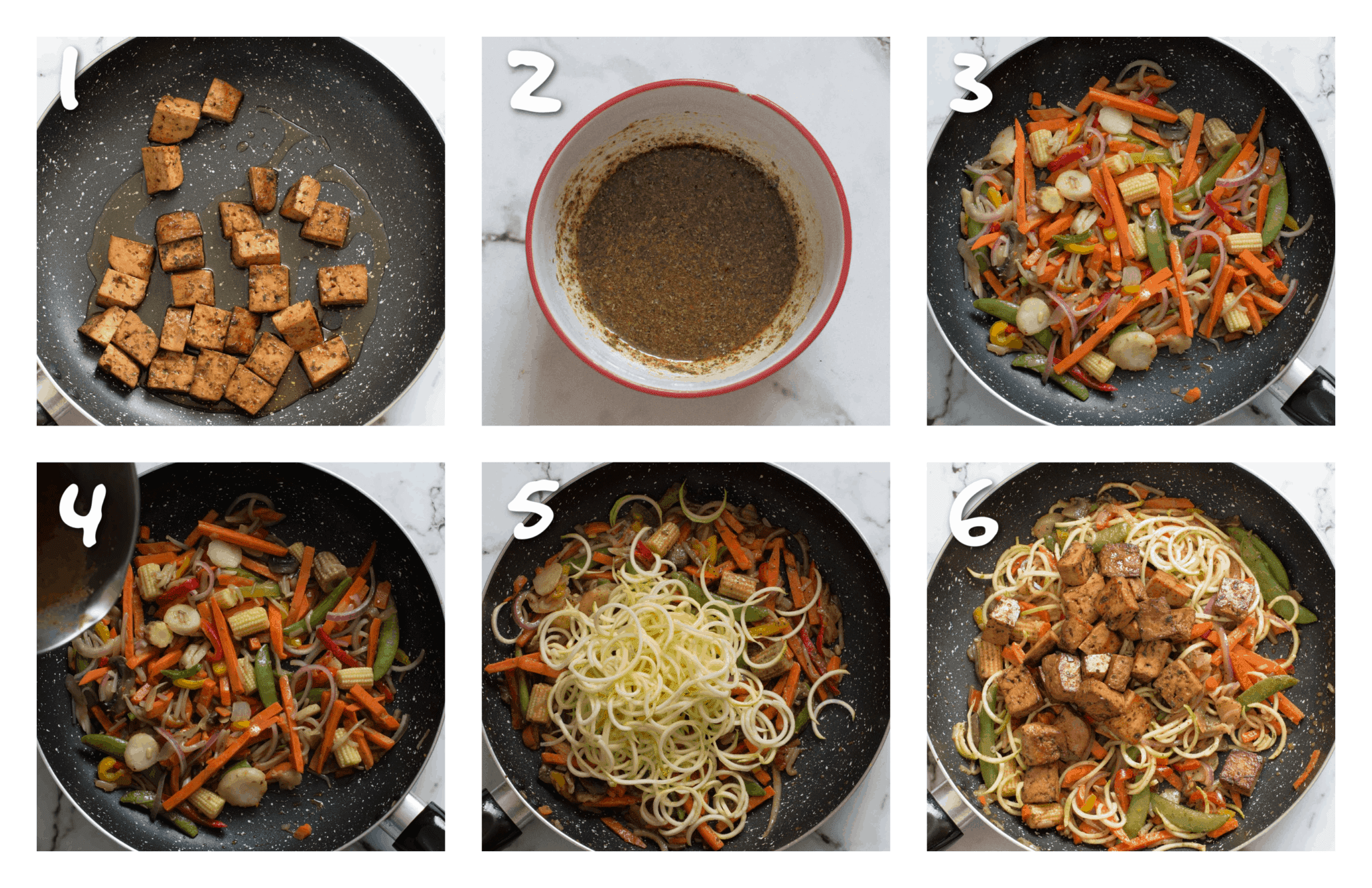 Marinated Tofu Stir Fry (Vegan, GF) - That Girl Cooks Healthy