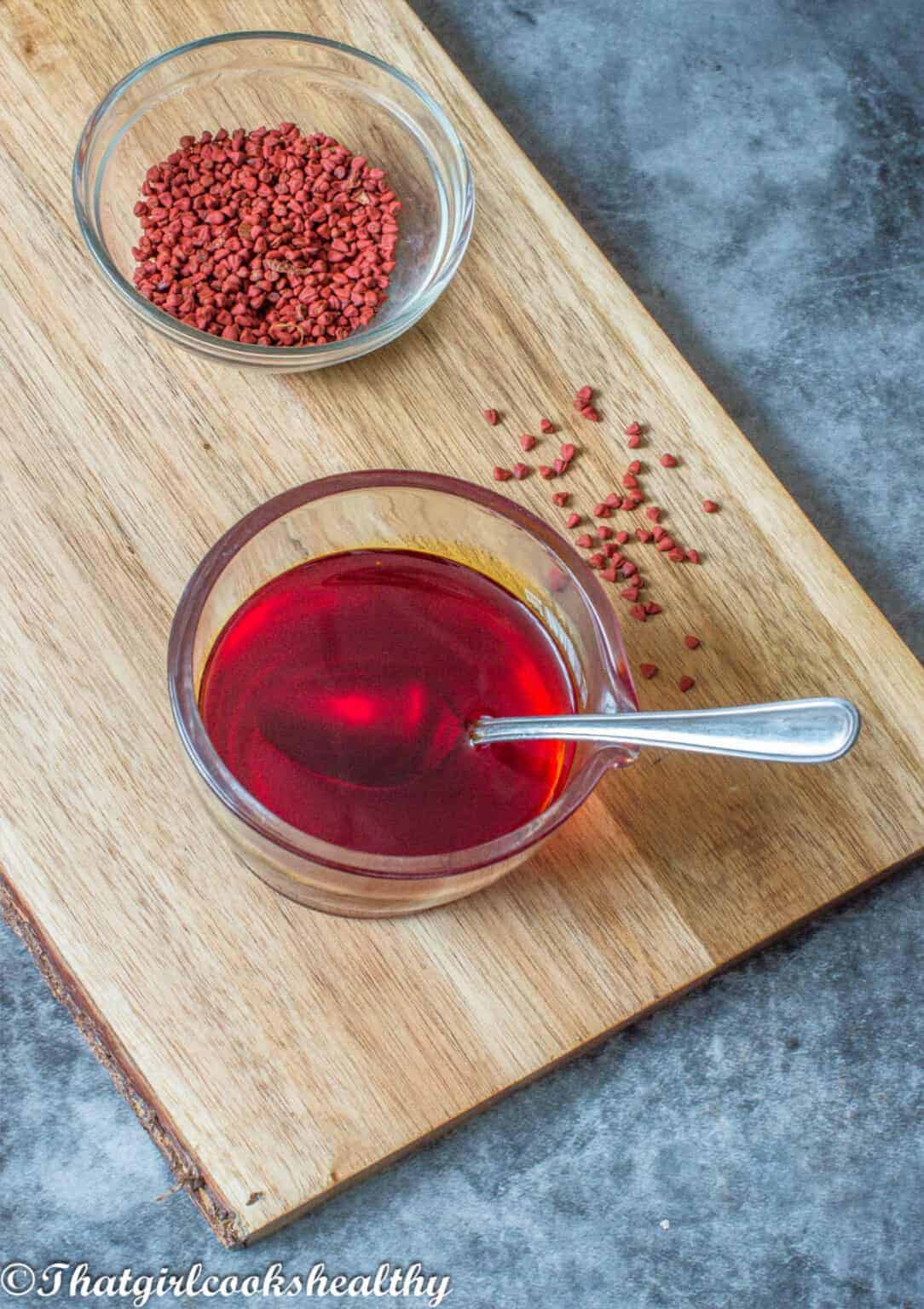 Annatto oil (Rou-Cou, Achiote) - That Girl Cooks Healthy