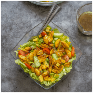 overhead salad shot