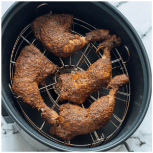 chicken in an electric smoker