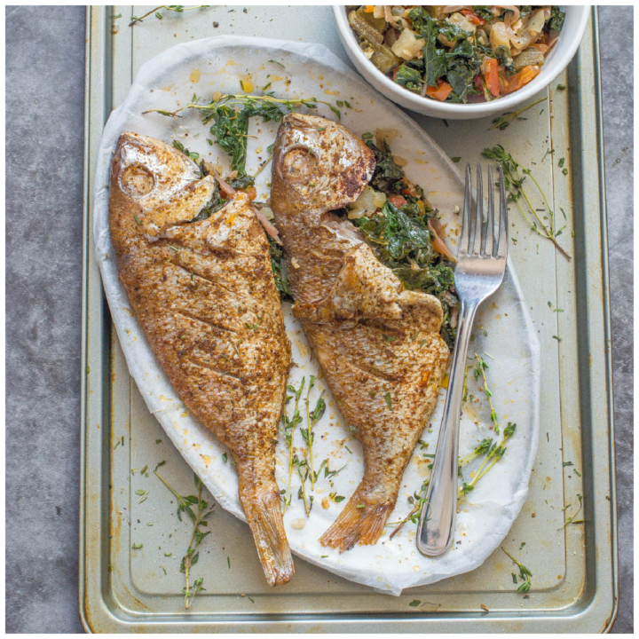 Caribbean Baked Fish - That Girl Cooks Healthy