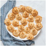 Coconut macaroons on a plate