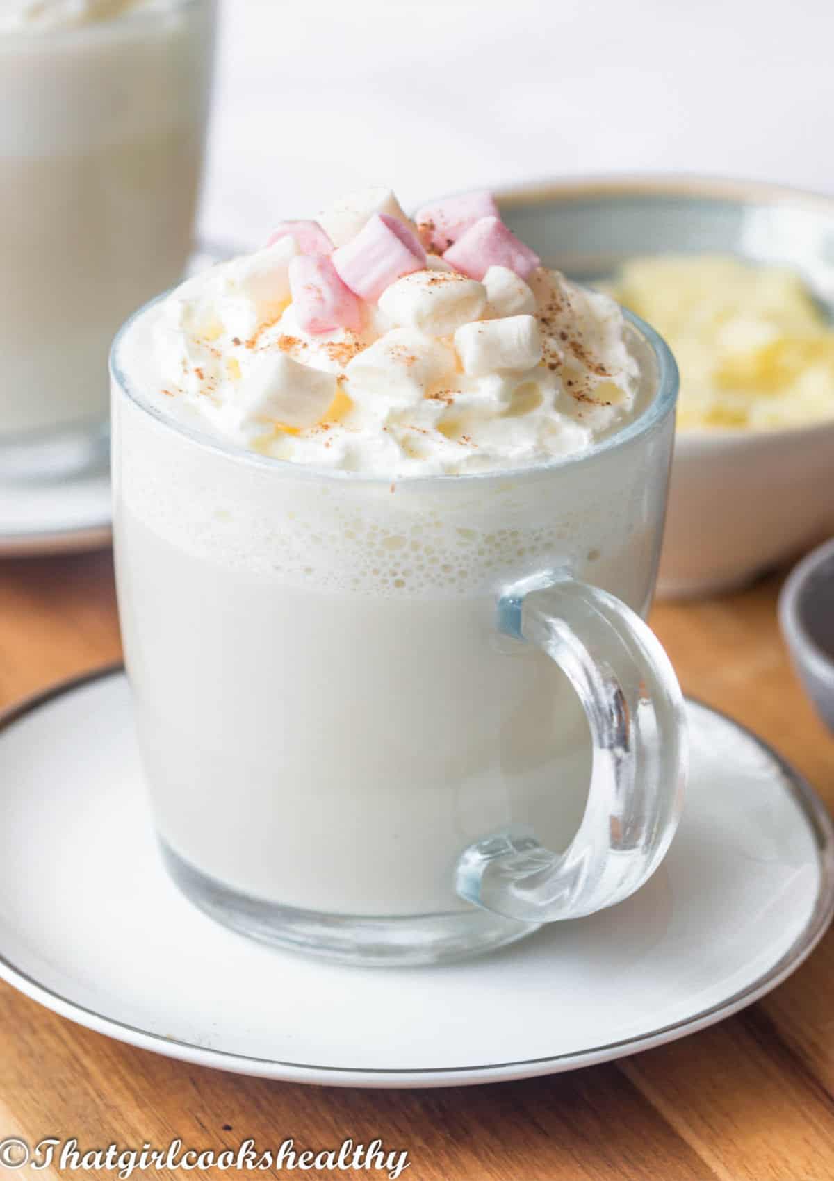 White hot chocolate recipe with 2025 almond milk