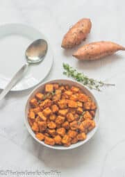 Air Fried Sweet Potato Cubes - That Girl Cooks Healthy