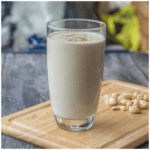 A tall glass of cashew punch.