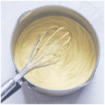 cheese sauce in asaucepan