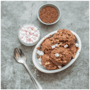 scoops of ice cream