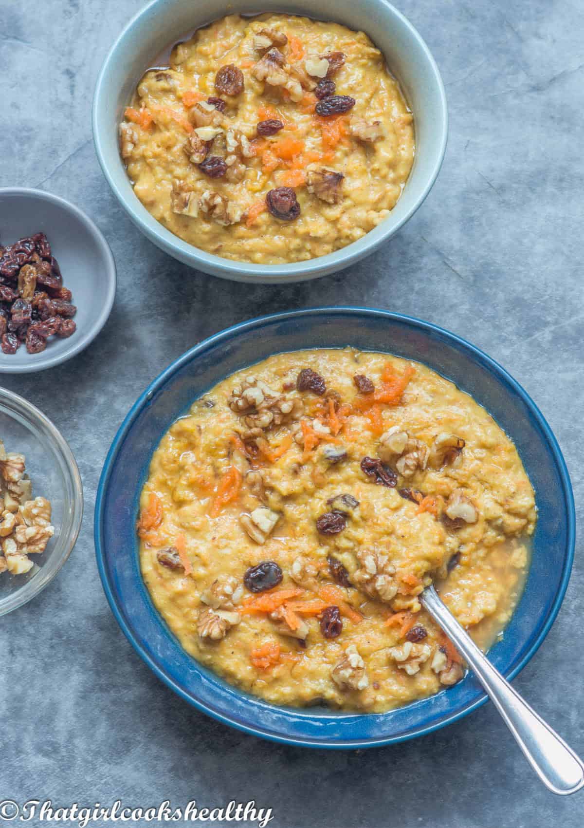 close up of the porridge