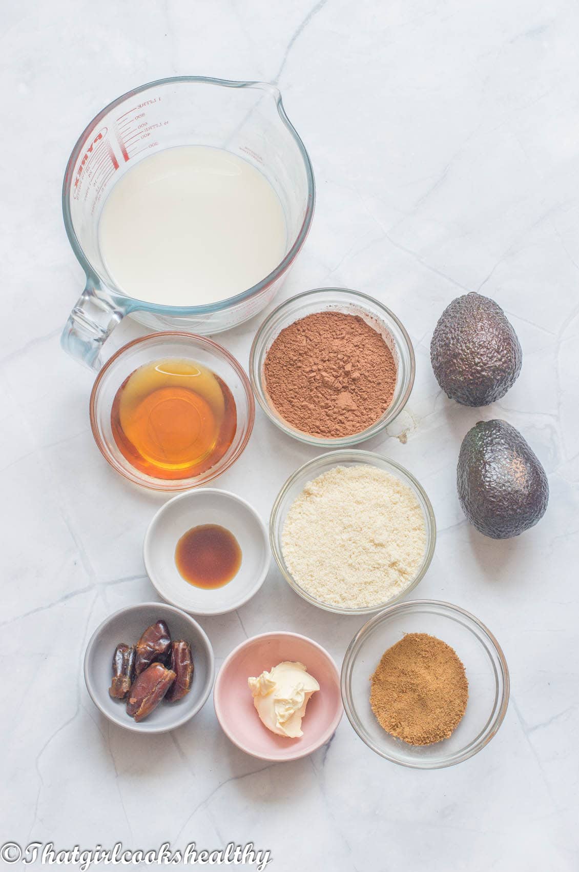 Ingredients you will need for Chocolate Crumble Pudding