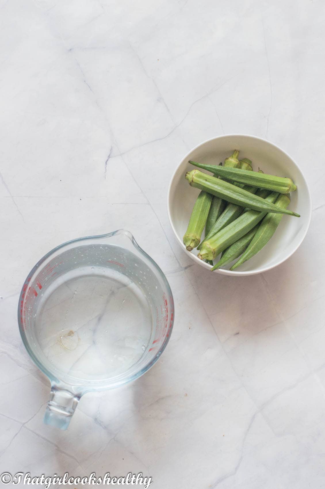 Ingredients you need for okra water