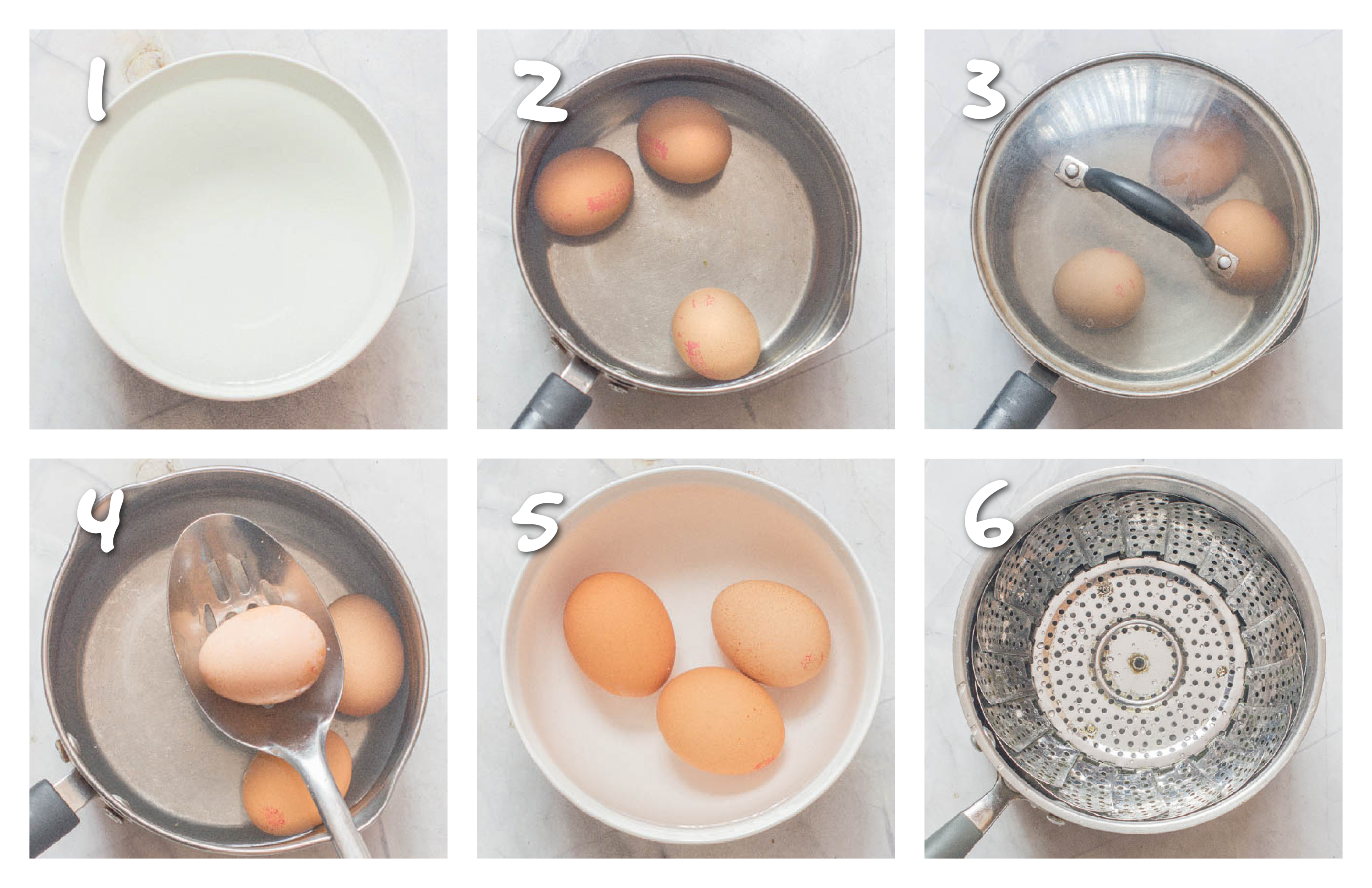 steps1-6 boiling the egg