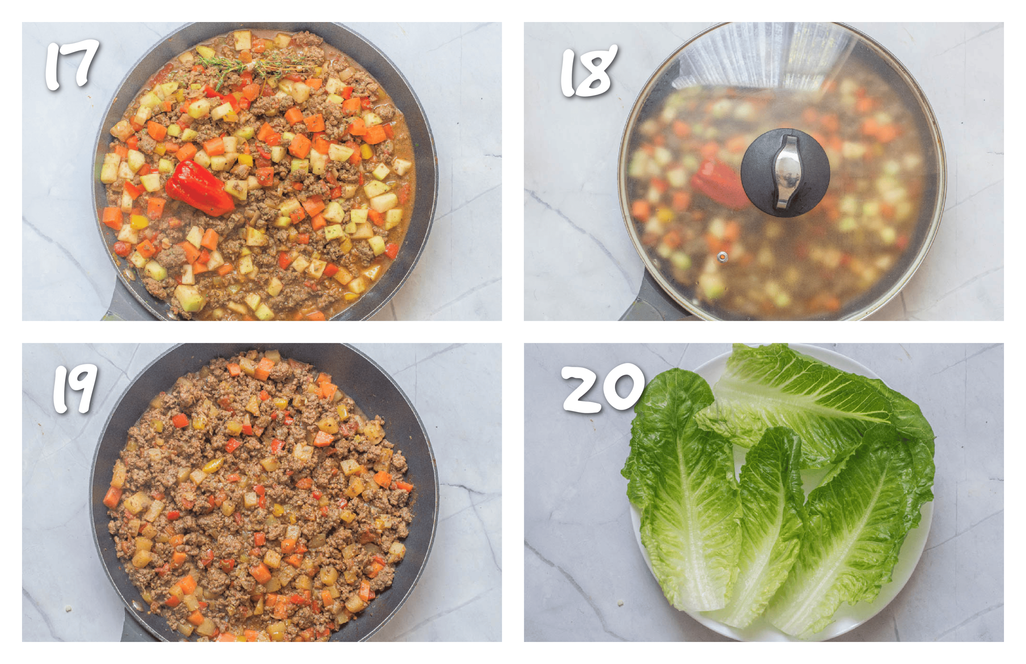steps17-20 simmering the beef