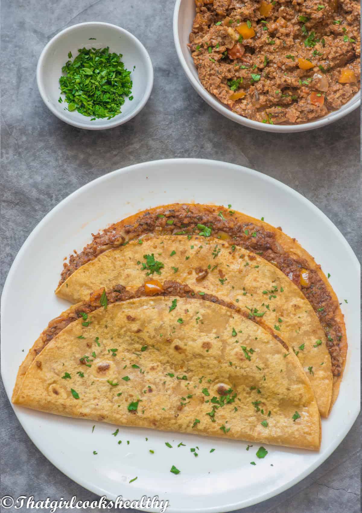 A close up of the tacos