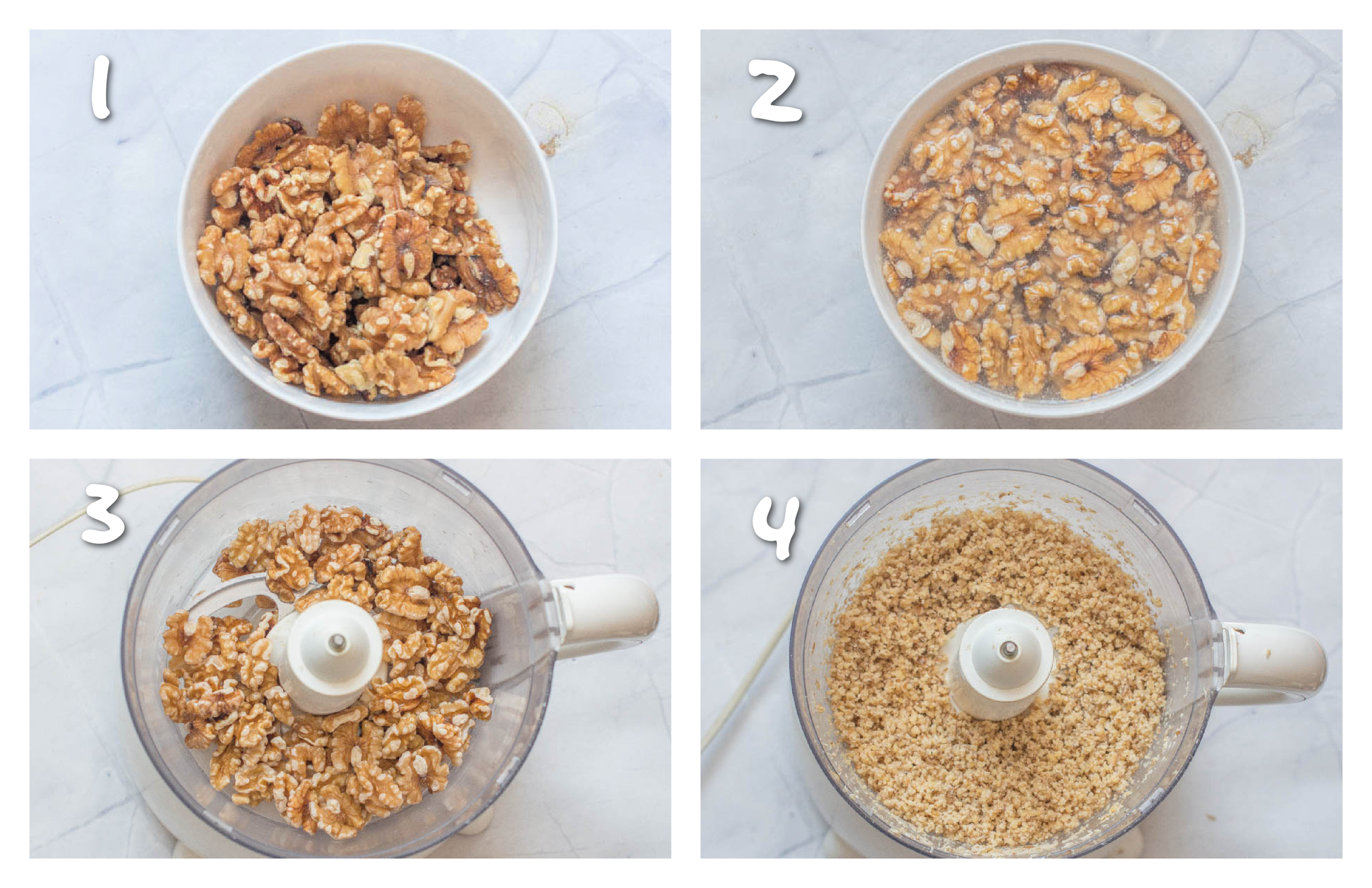 step1-4 soaking the walnuts